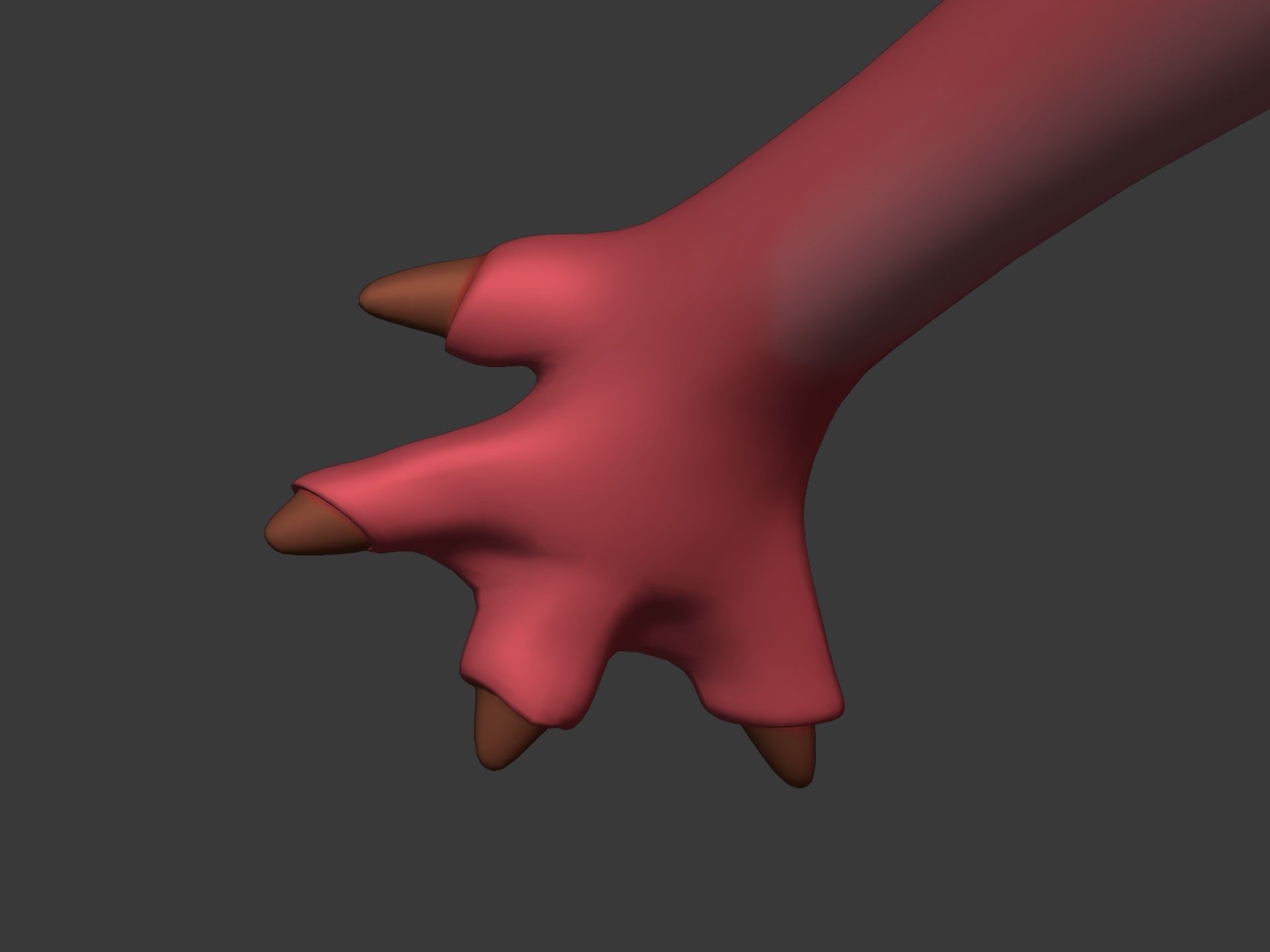 Cartoon Dinosaur -- Pteranodon Low-poly 3D model_17