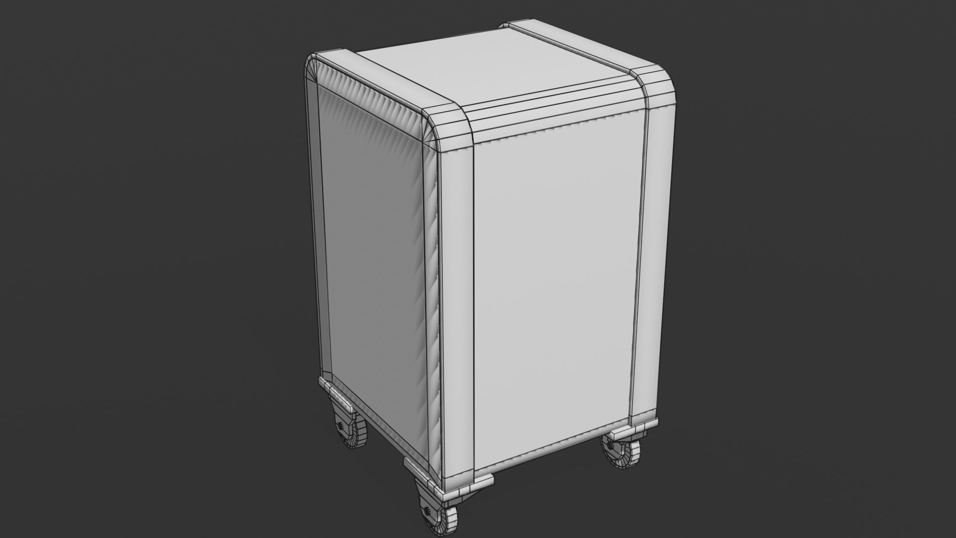 Old safe Low-poly 3D model_8