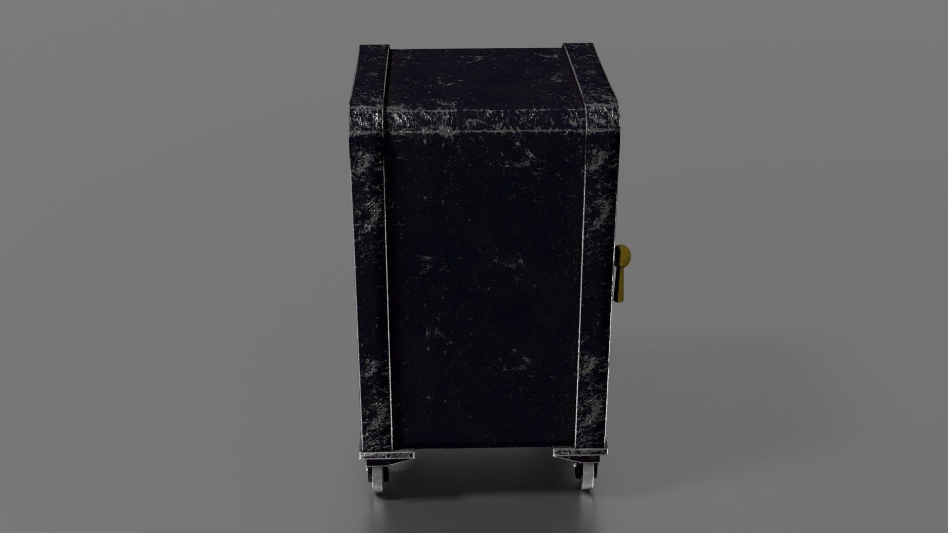 Old safe Low-poly 3D model_41