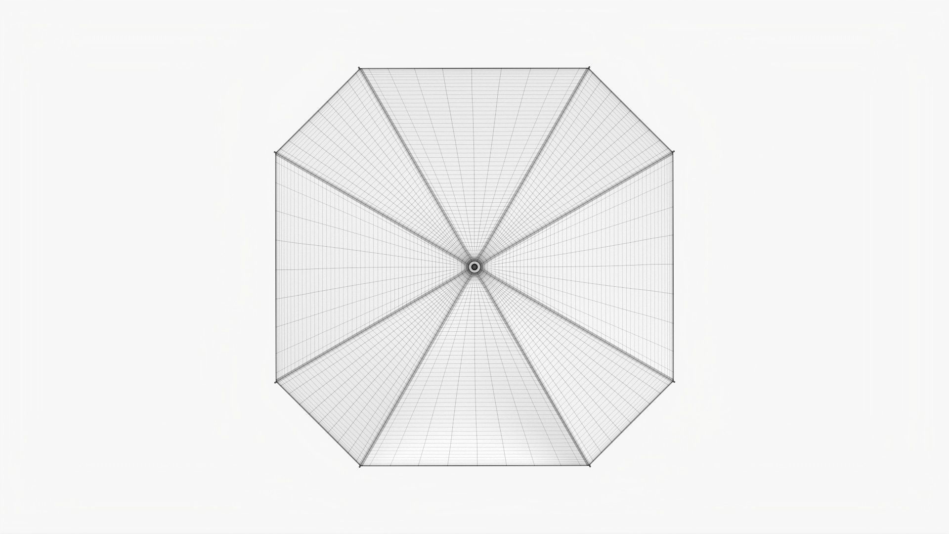 Umbrella rectangular automatic 3D model_15