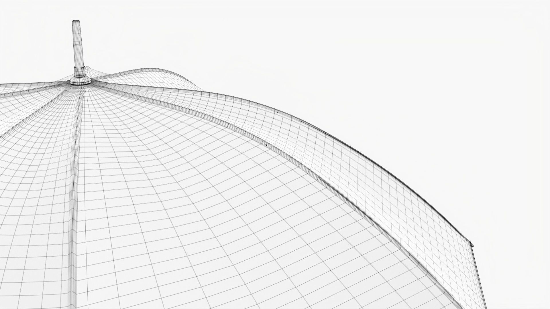 Umbrella rectangular automatic 3D model_13