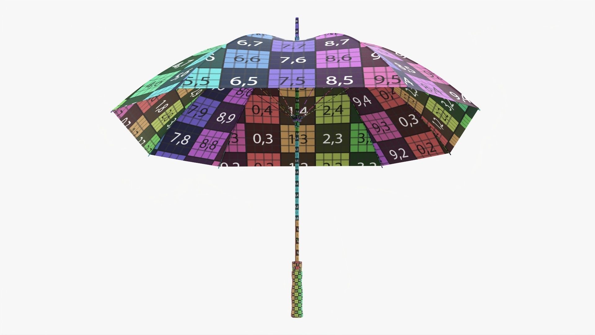 Umbrella rectangular automatic 3D model_16