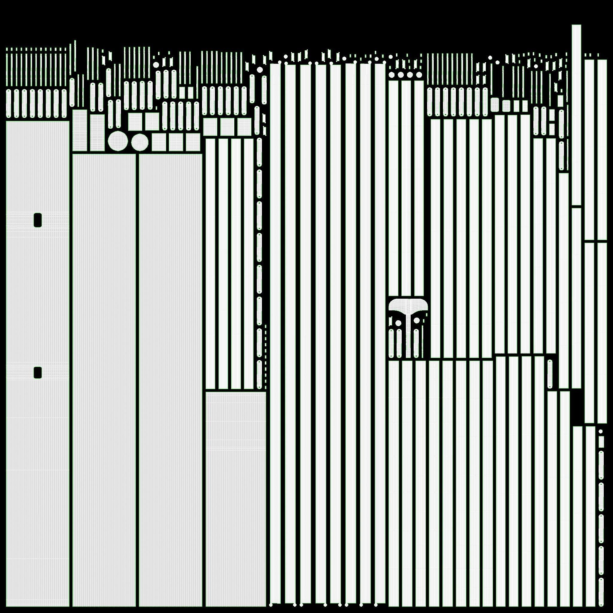 Umbrella rectangular automatic 3D model_18