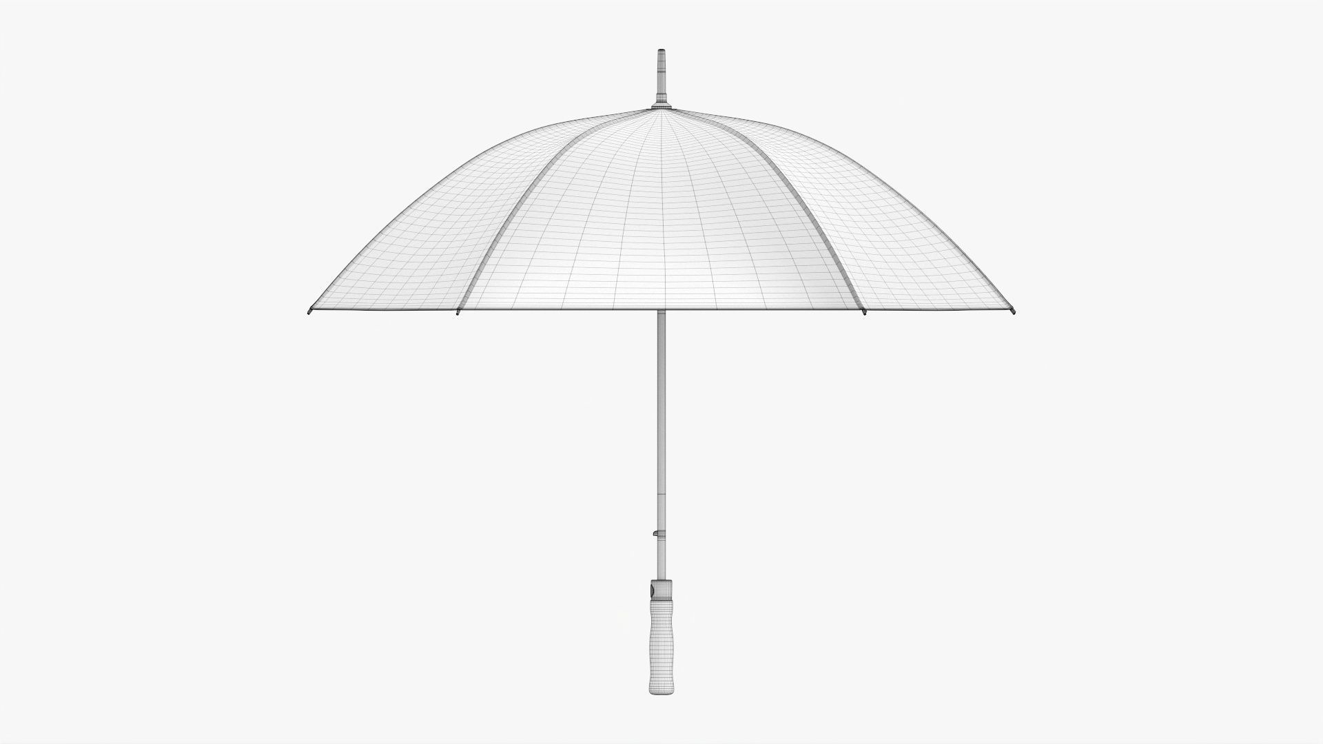 Umbrella rectangular automatic 3D model_14