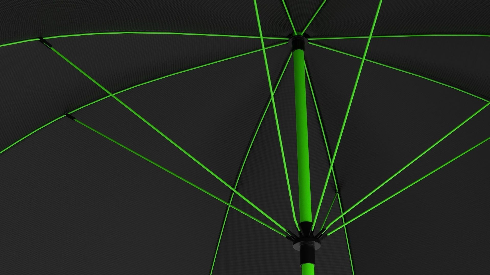 Umbrella rectangular automatic 3D model_5