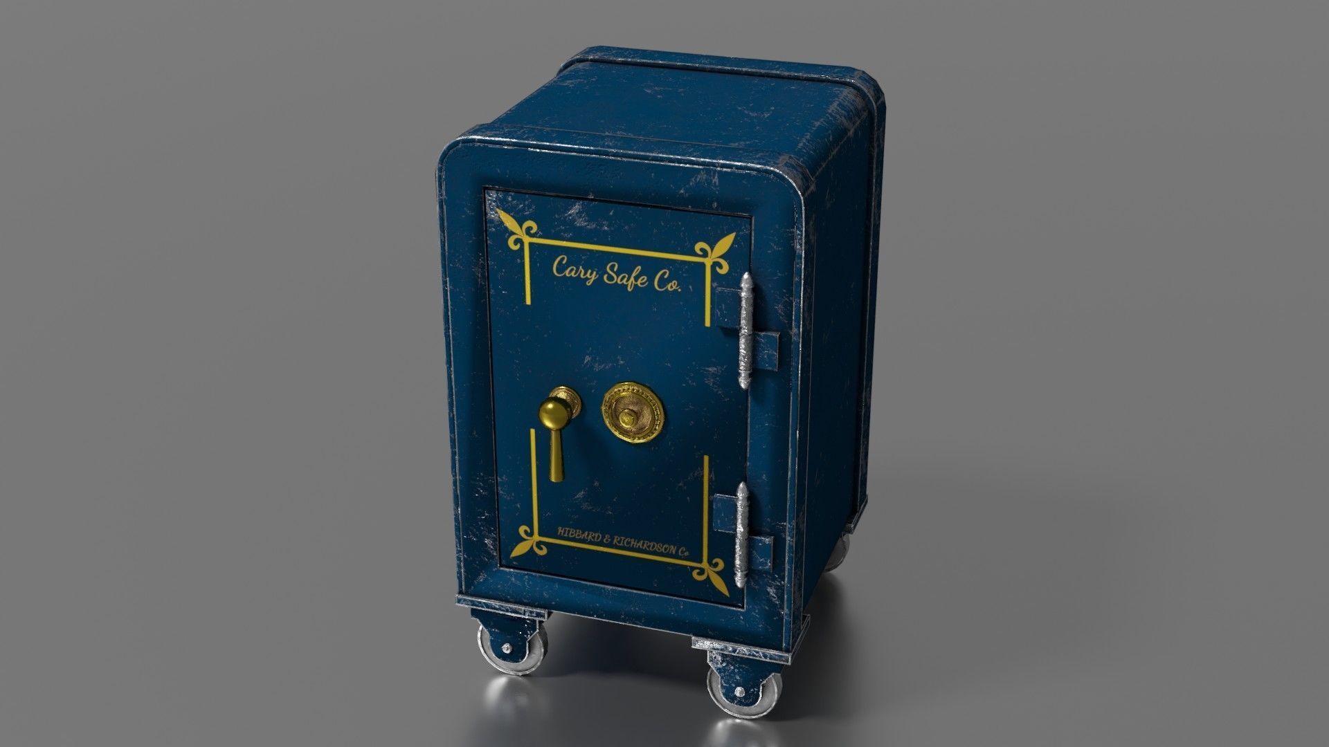 Old safe Low-poly 3D model_51