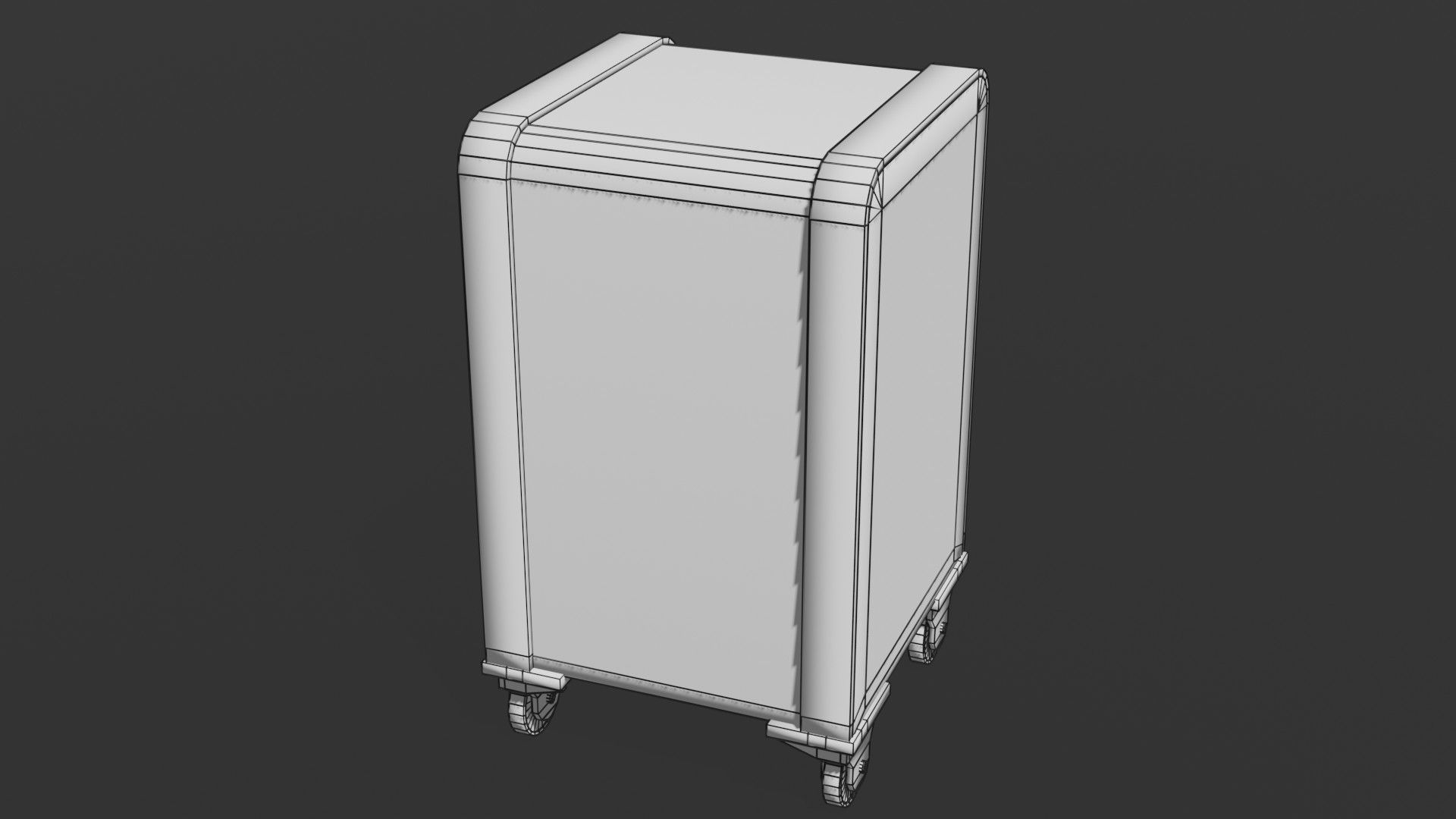 Old safe Low-poly 3D model_12