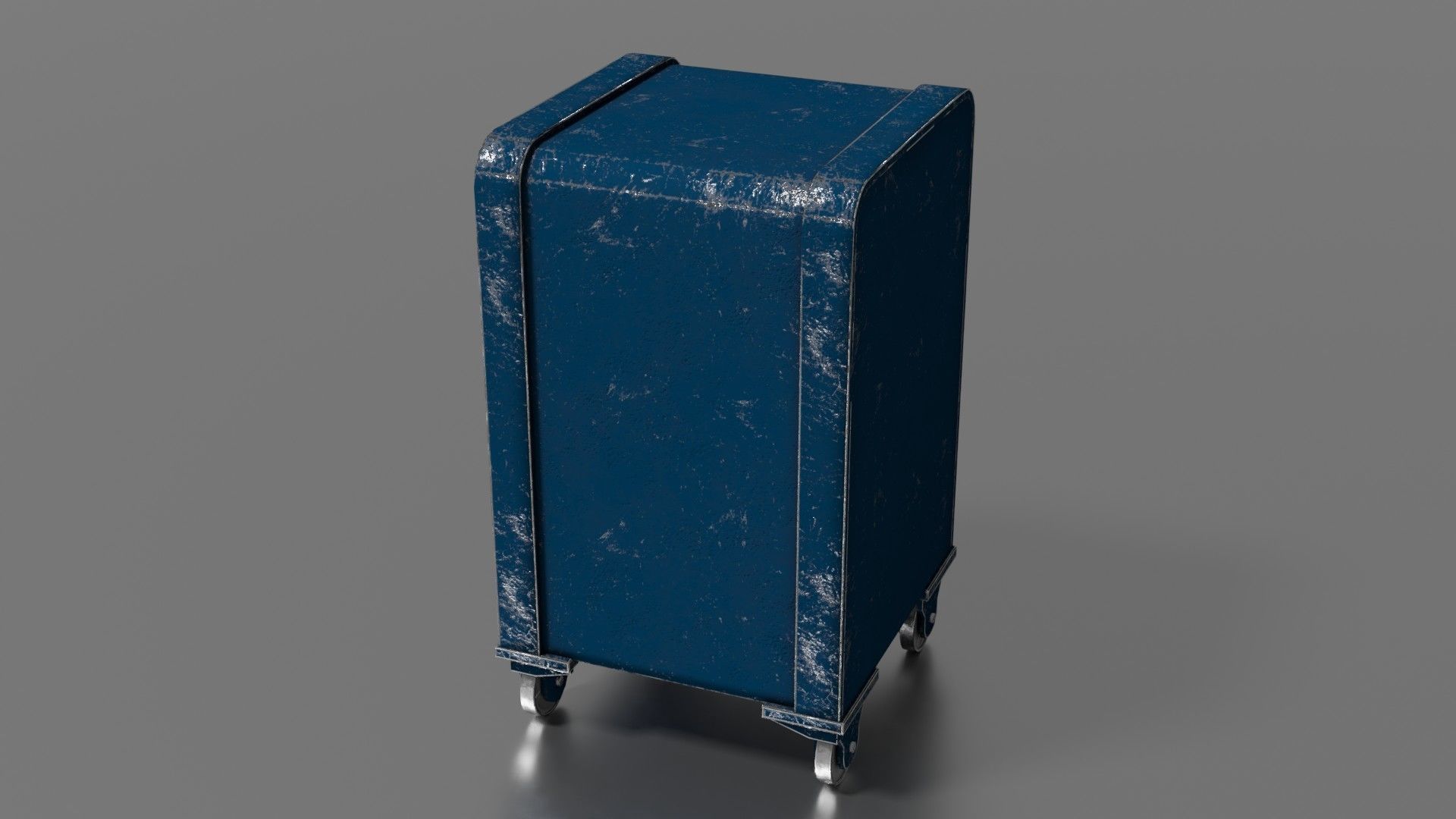 Old safe Low-poly 3D model_46