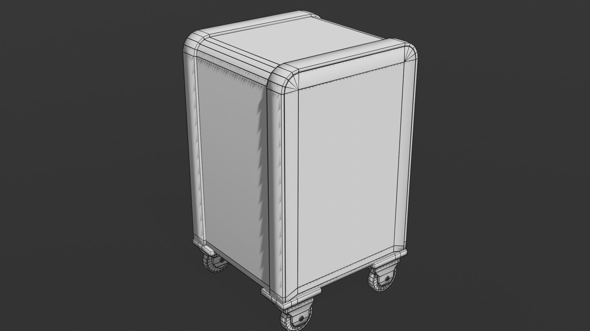 Old safe Low-poly 3D model_11