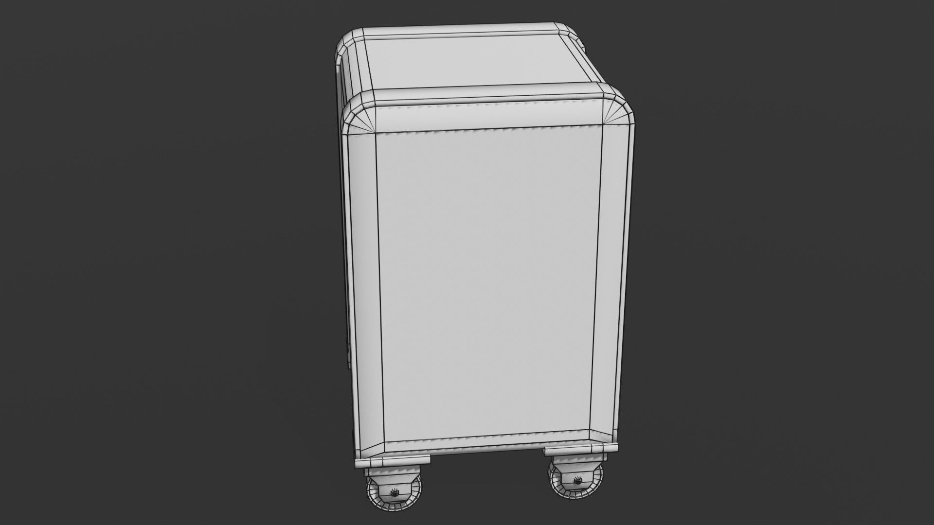 Old safe Low-poly 3D model_10