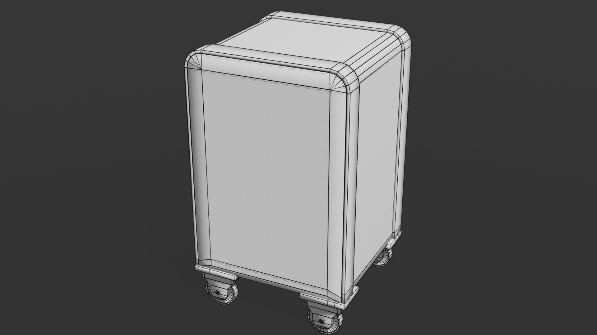 Old safe Low-poly 3D model_9