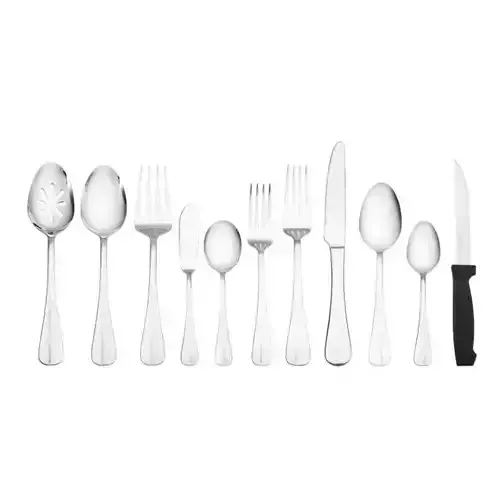Simplicity Stainless steel Flatware Set 3D model
