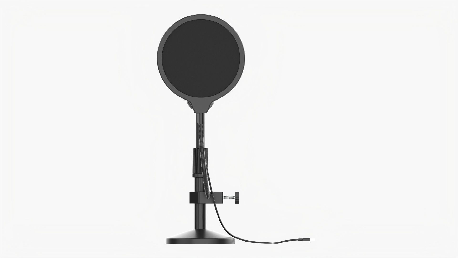 Microphone with stand cardioid  USB 3D model_2