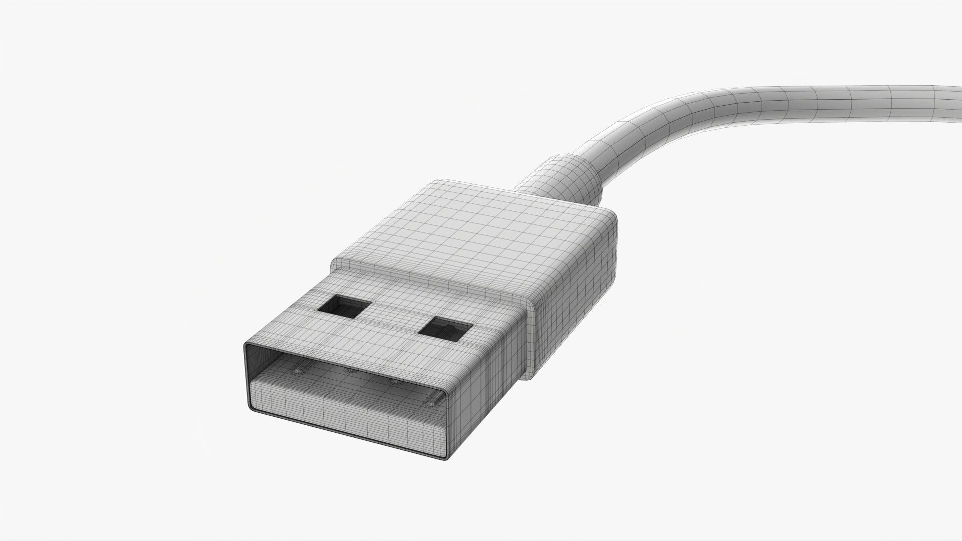 Microphone with stand cardioid  USB 3D model_16