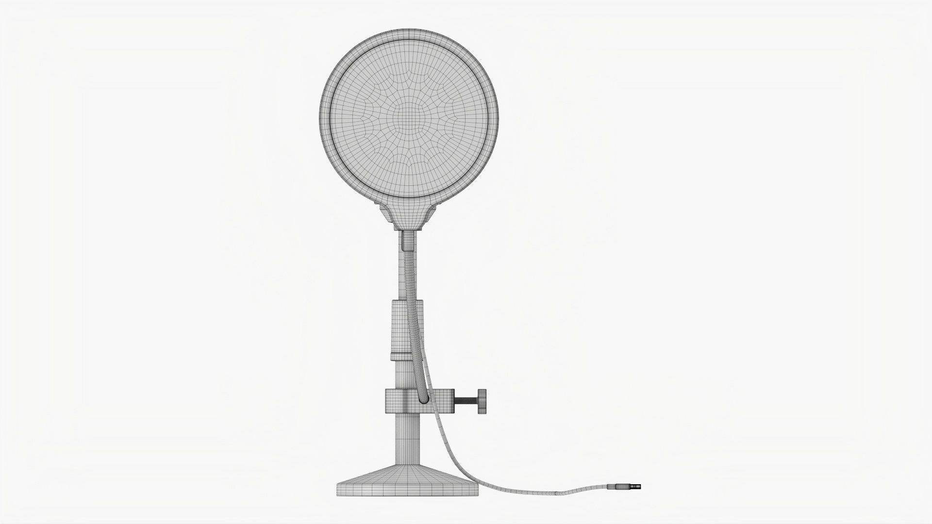 Microphone with stand cardioid  USB 3D model_19