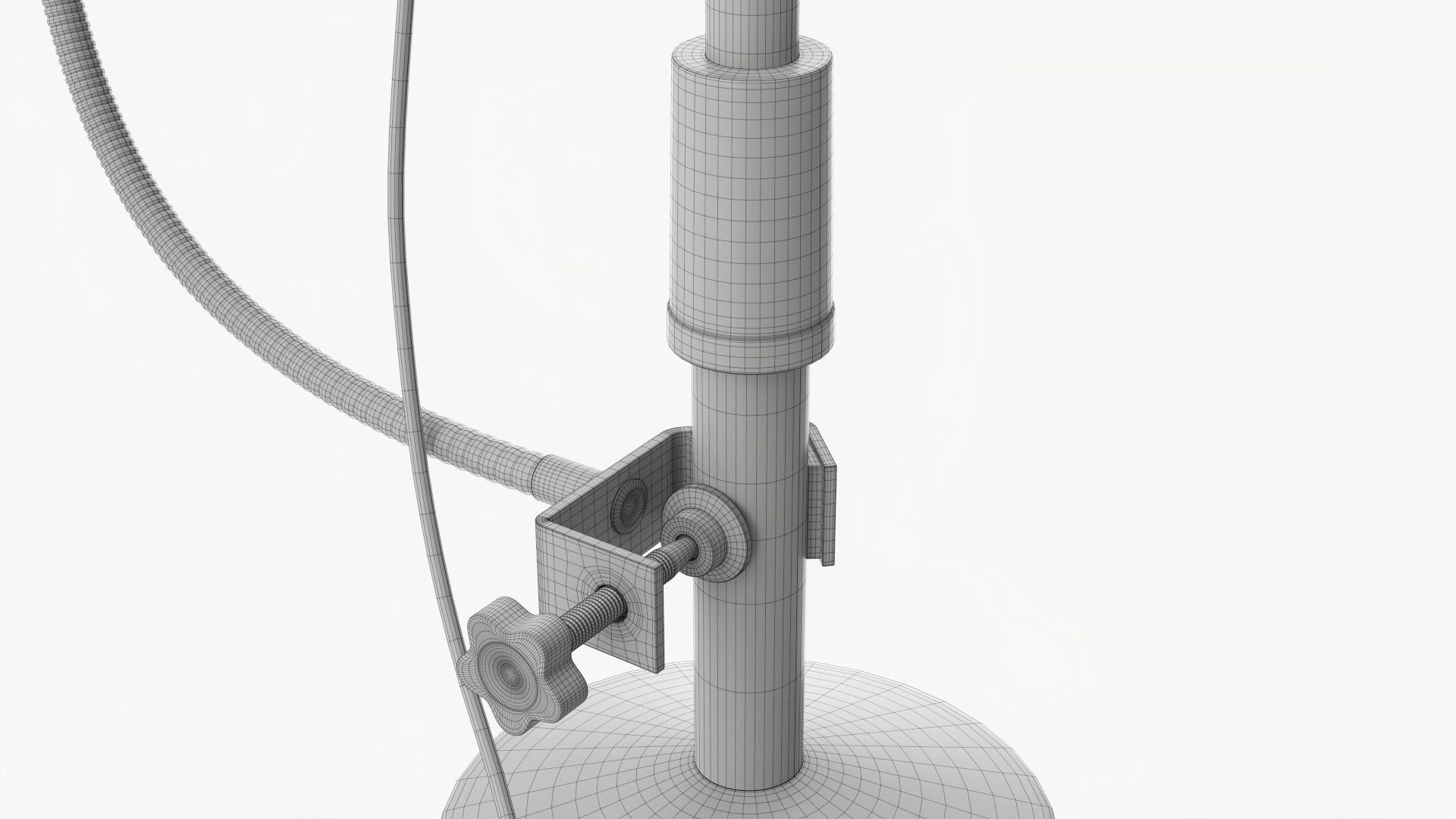 Microphone with stand cardioid  USB 3D model_15