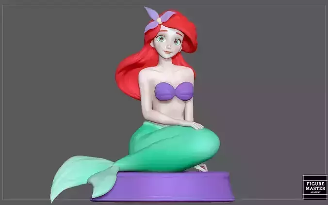 ARIEL LITTLE MERMAID PRINCESS DISNEY CHARACTER CUTE ANIME GIRL