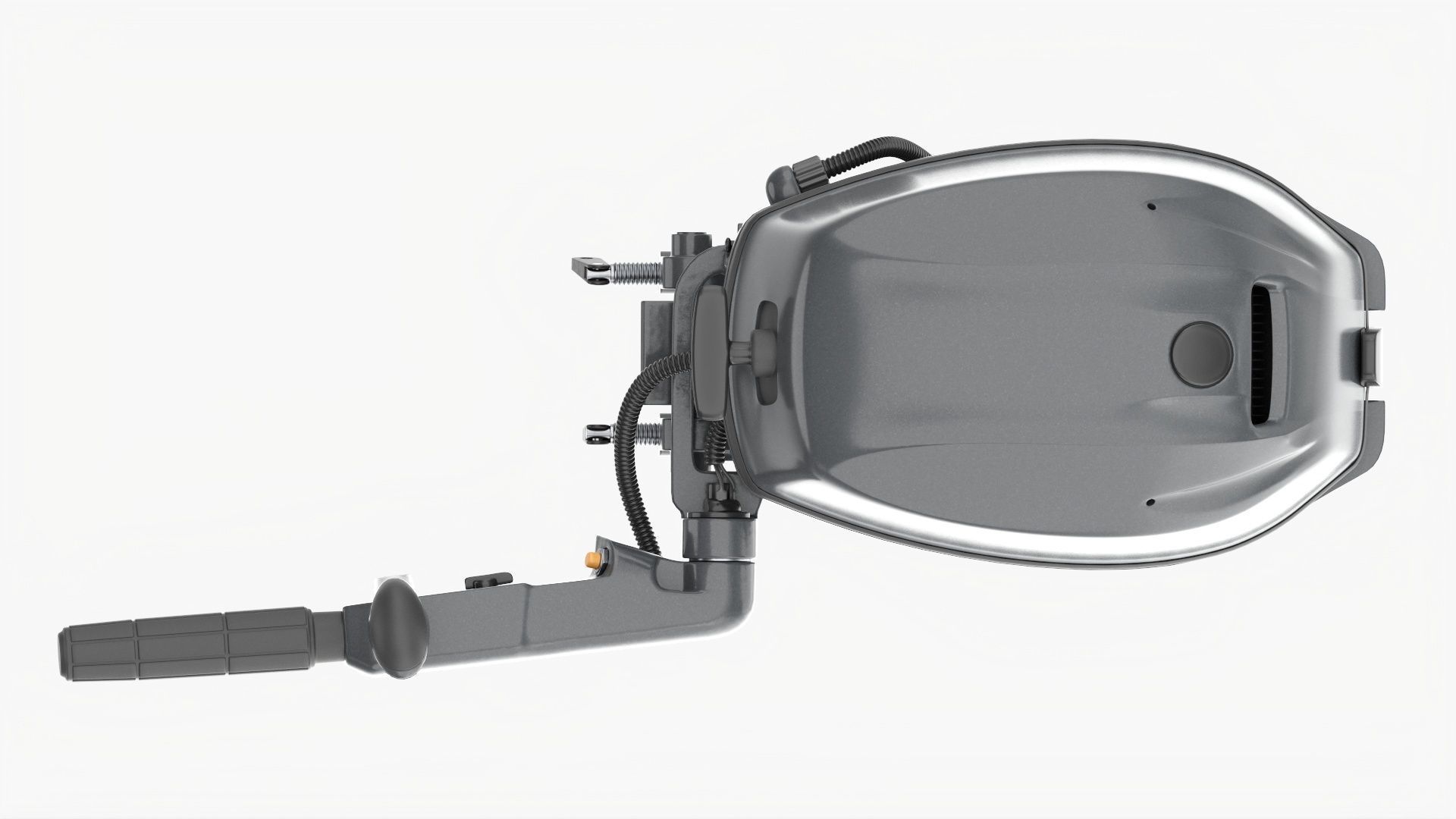 Outboard portable boat motor with tiller 3D model_6