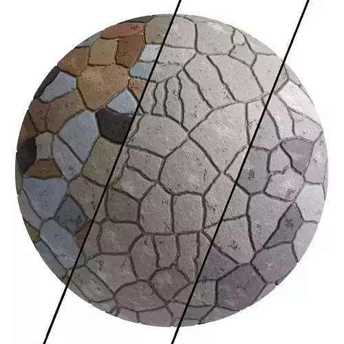 Ston Wall Material 5- By 3 color Pbr By Sbsar 4k