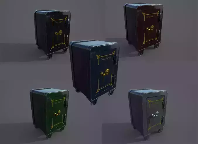 Old safe 3D Model Collection