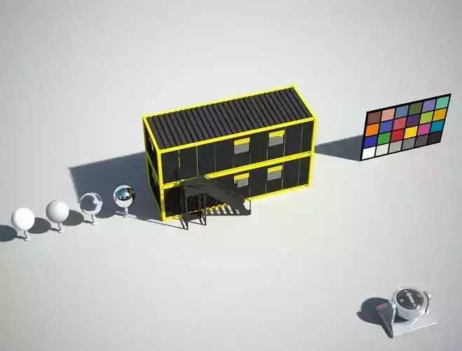 Two Floor Site Office with Stairs