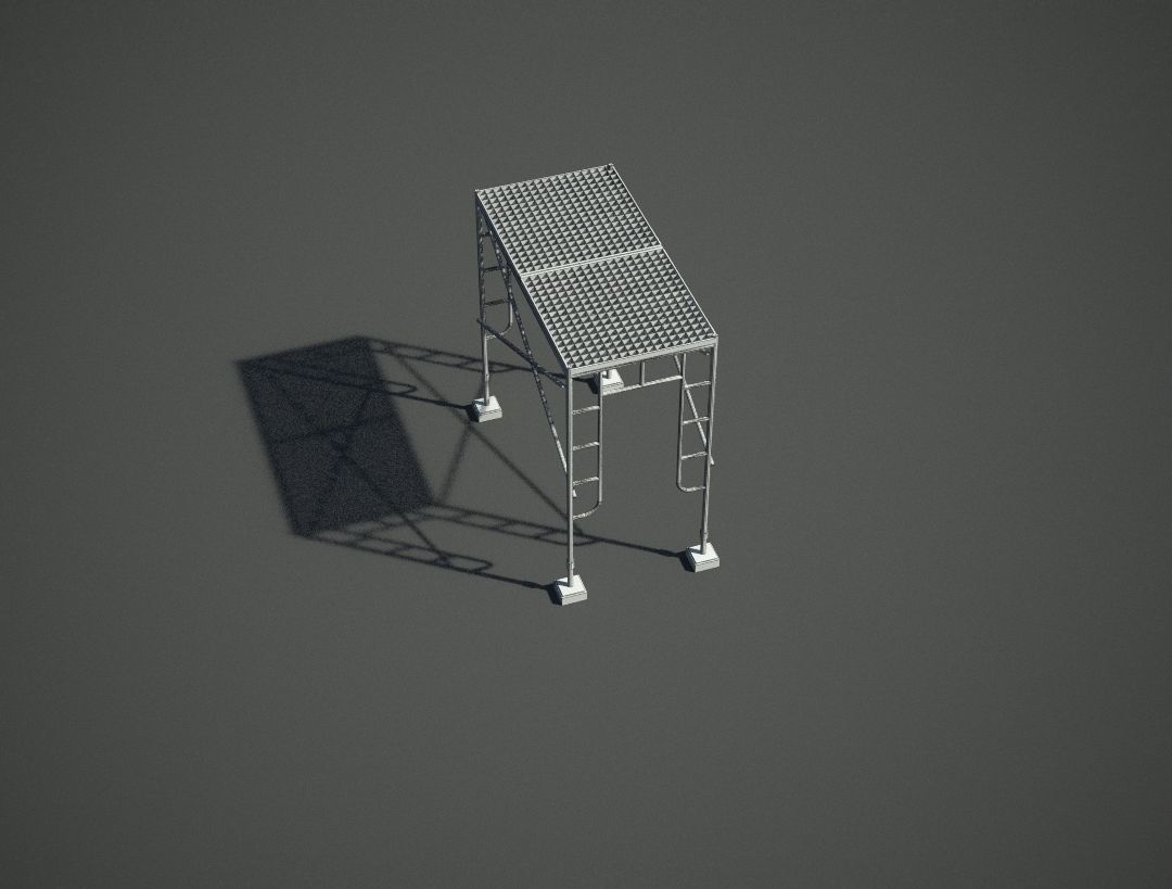 Crash Decking Low-poly 3D model_7