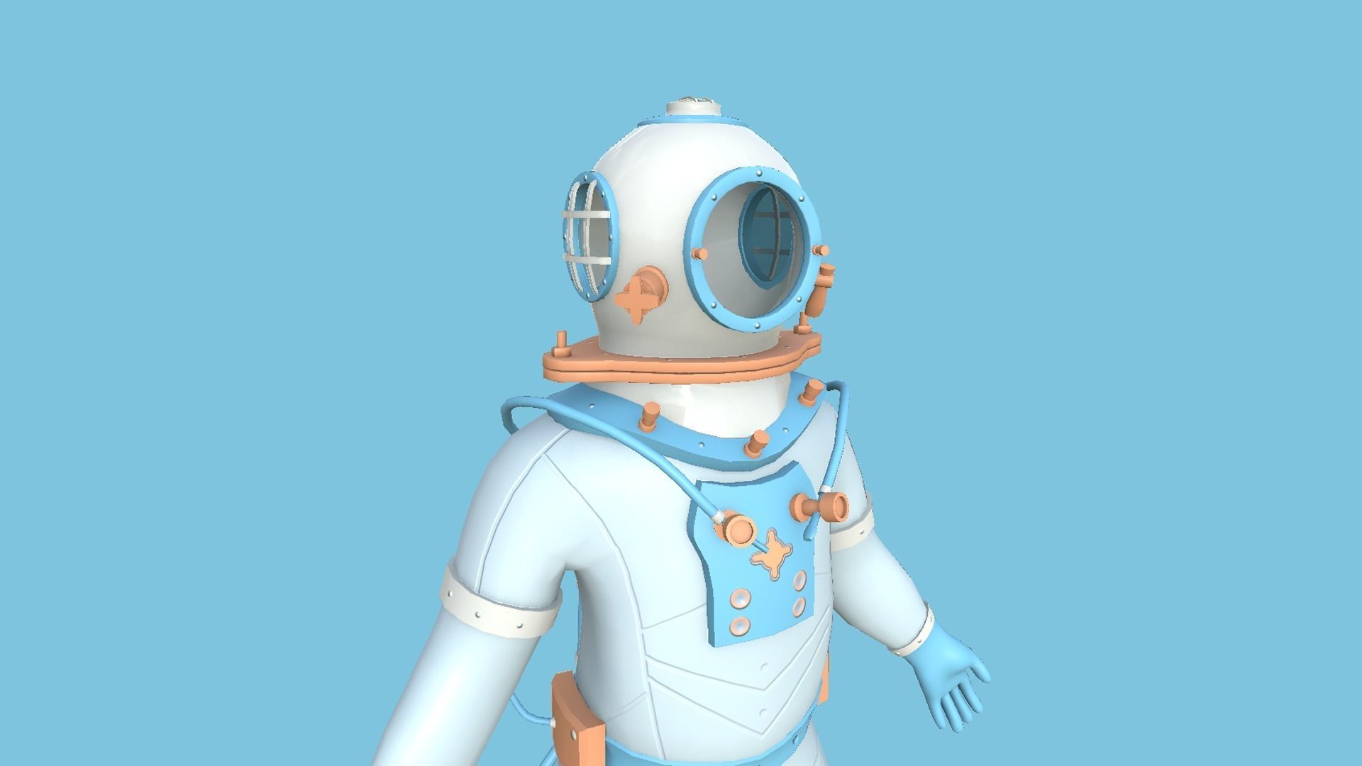 04 Diving Suits Collection - Cartoon Character Design _28