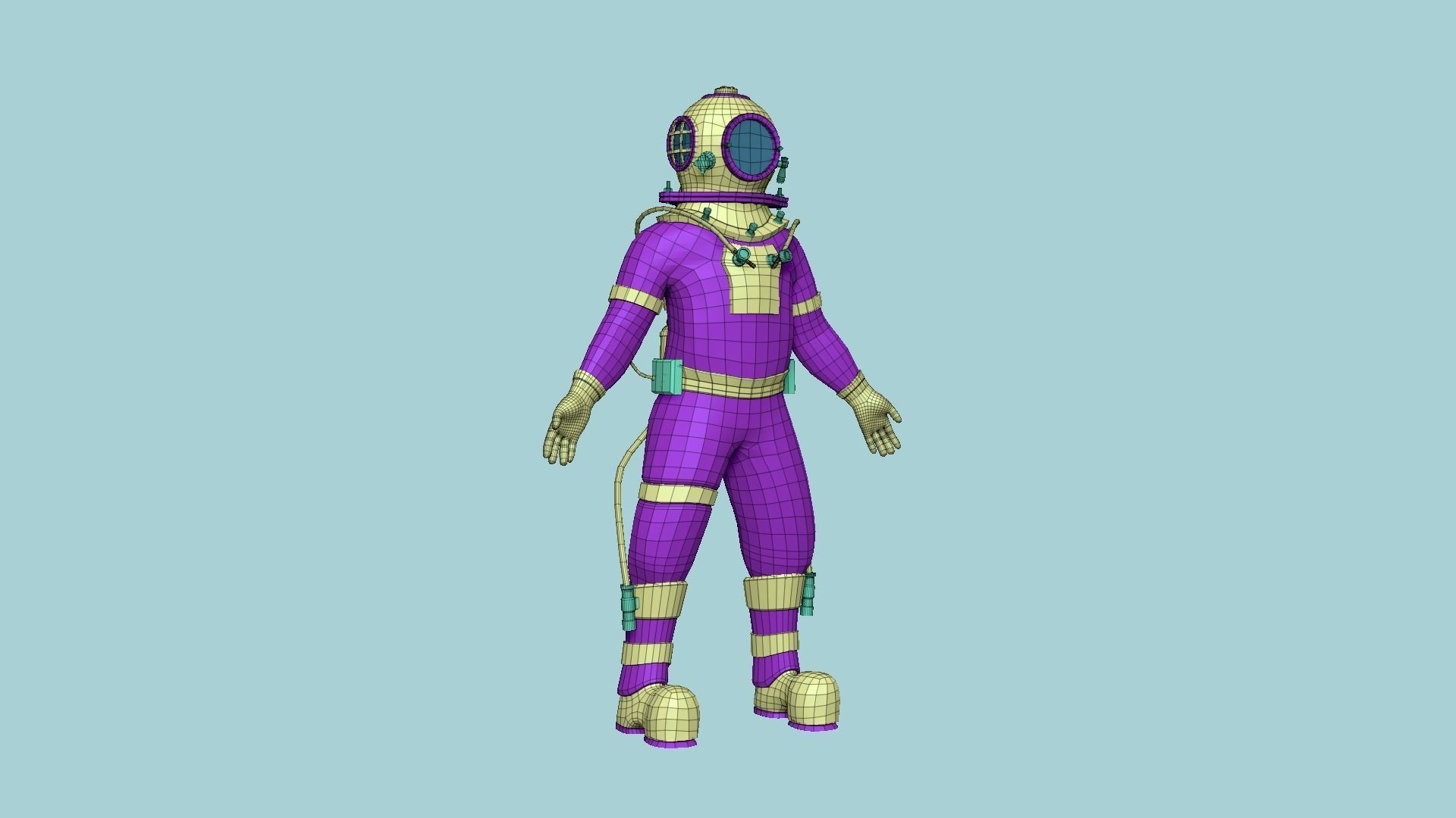 04 Diving Suits Collection - Cartoon Character Design _33