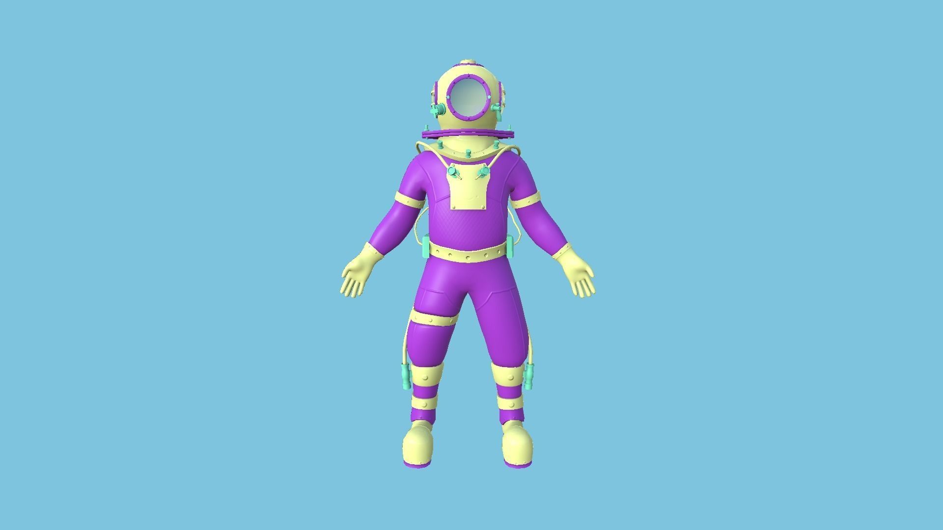 04 Diving Suits Collection - Cartoon Character Design _21