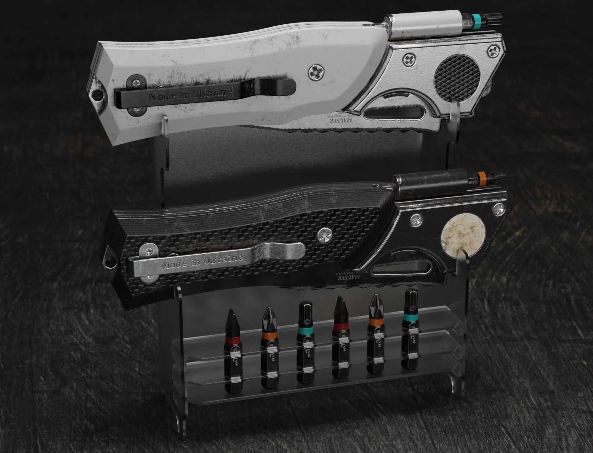 Mauser knife by UACK Low-poly 3D model_0