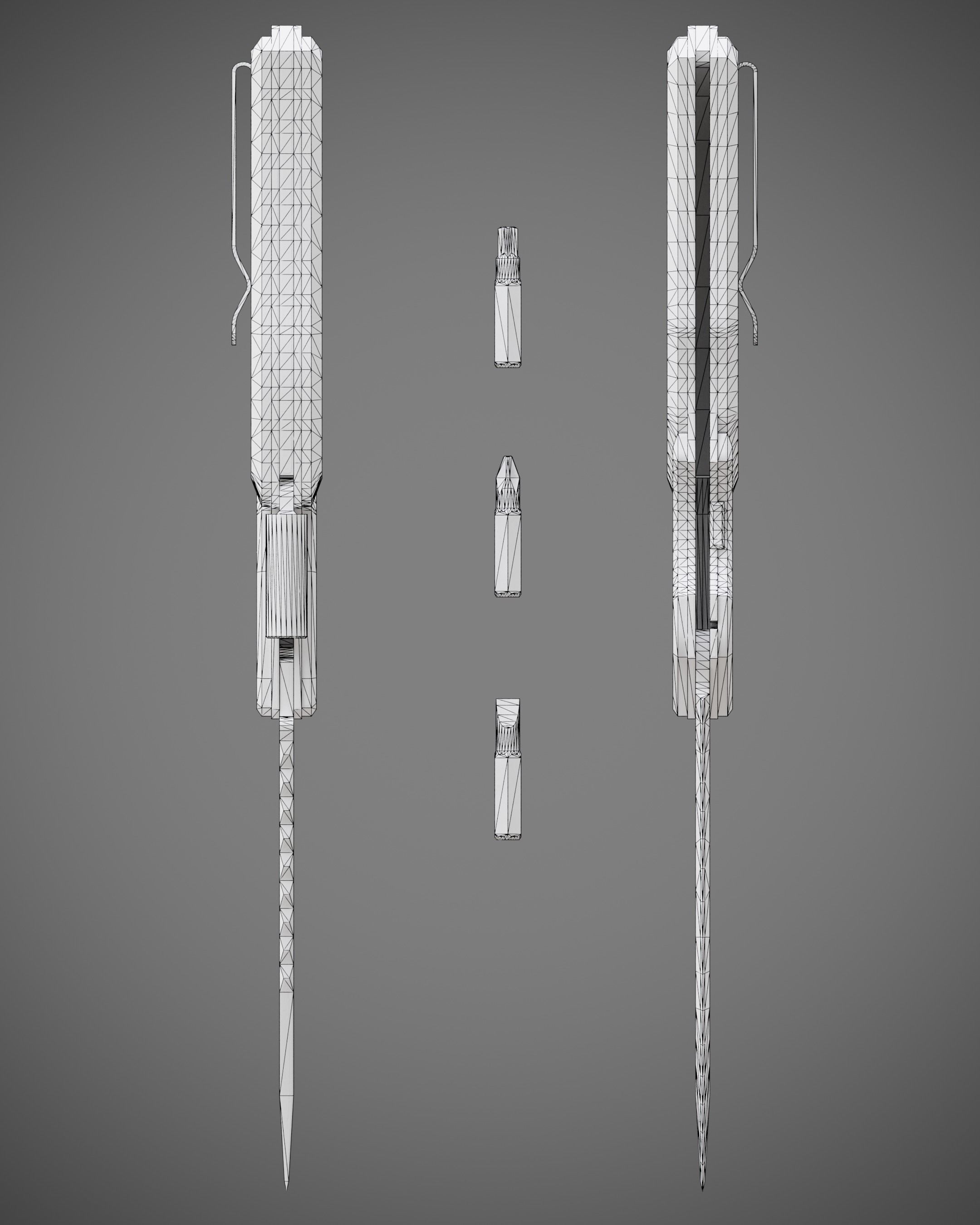 Mauser knife by UACK Low-poly 3D model_21