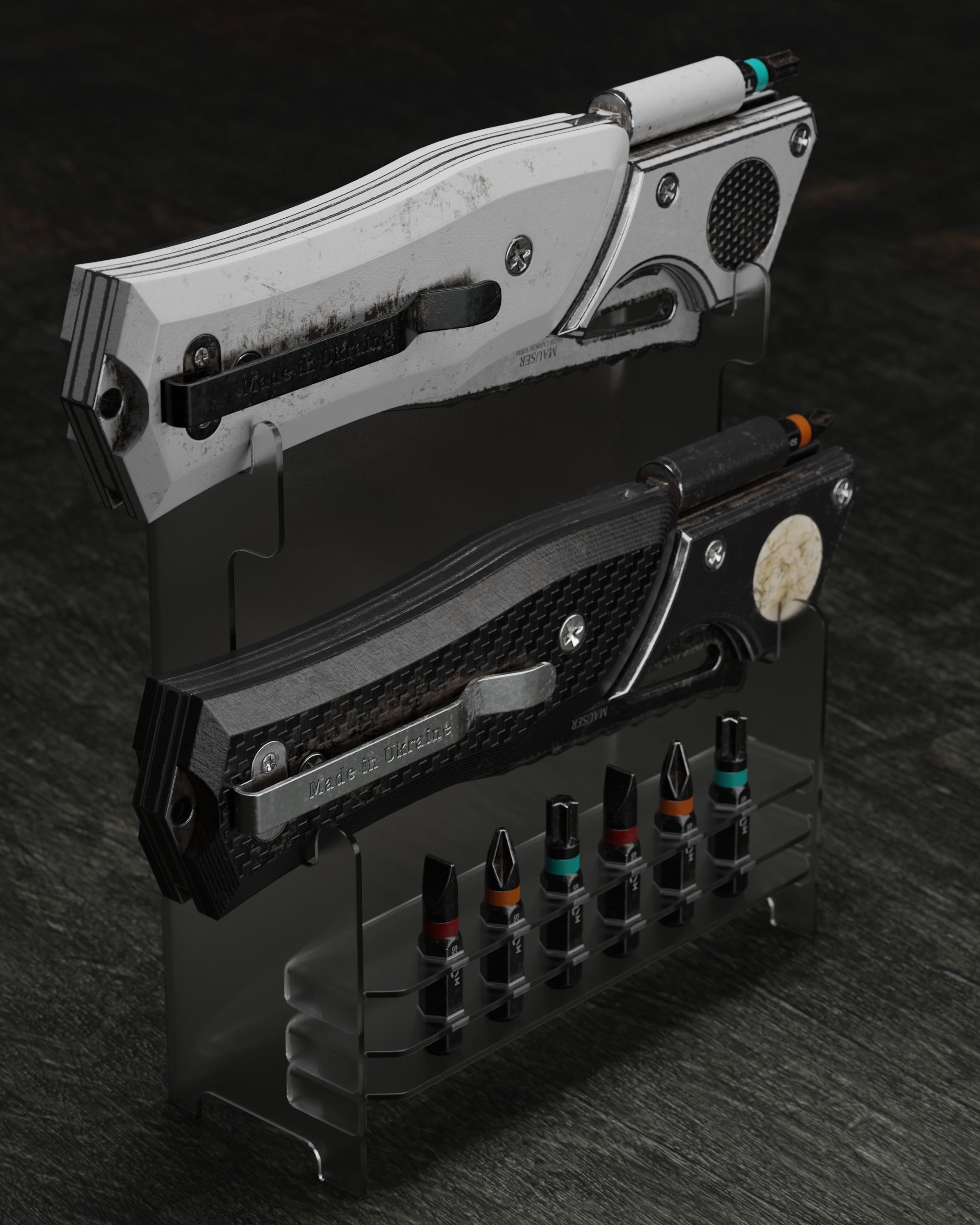 Mauser knife by UACK Low-poly 3D model_11