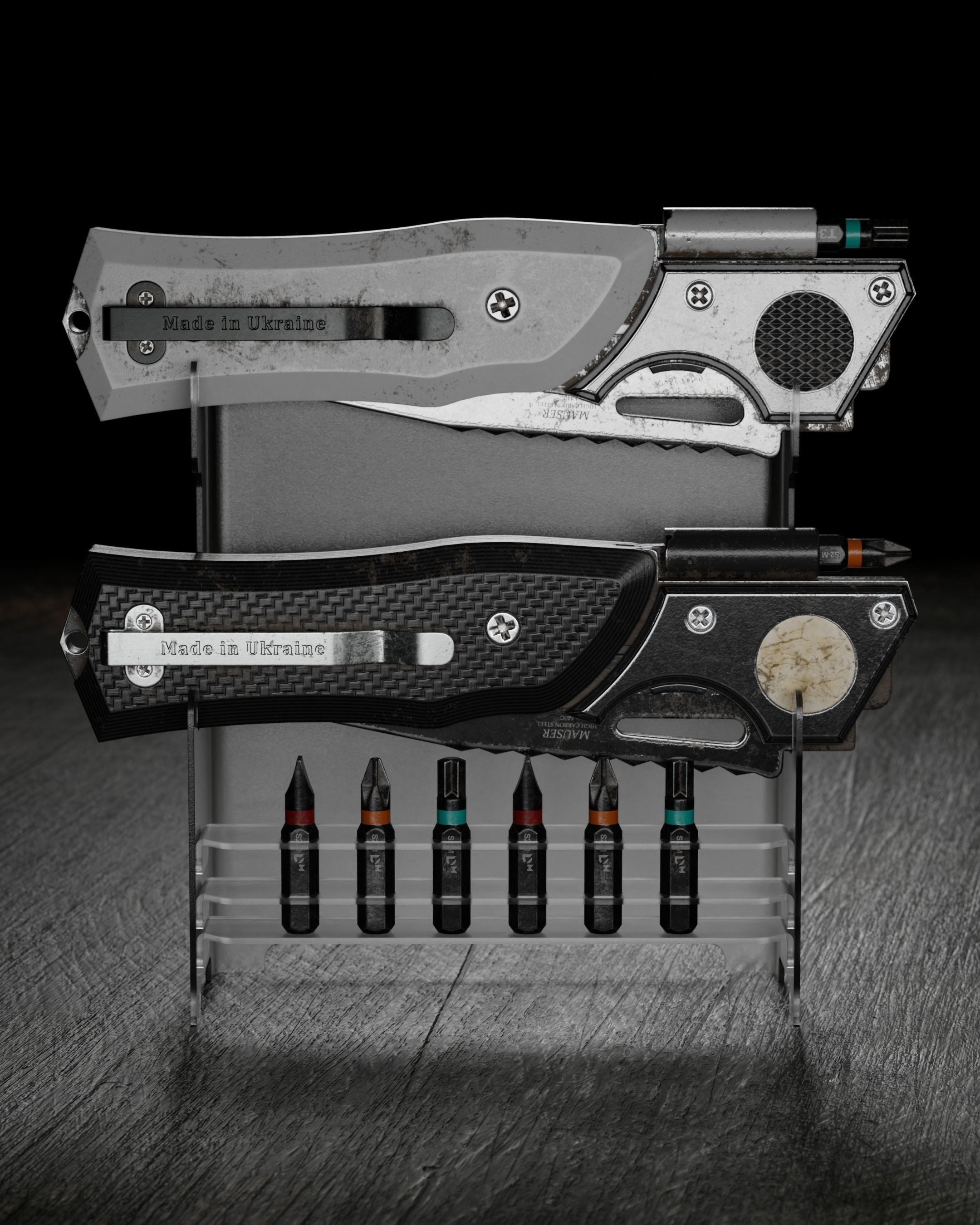 Mauser knife by UACK Low-poly 3D model_10