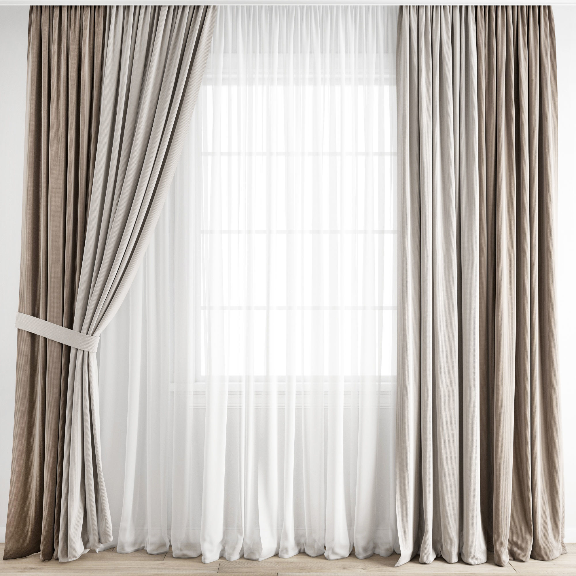 Curtain 201 3D model_4