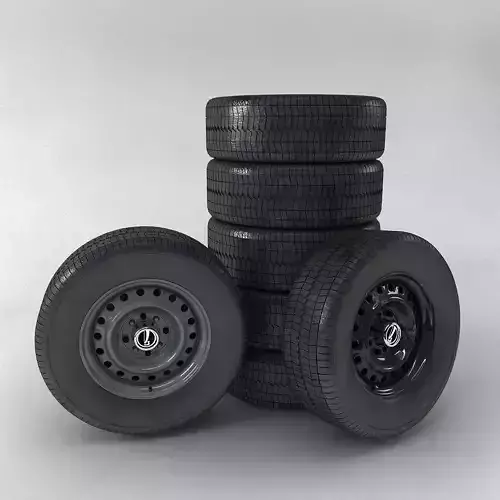 Wheel-VAZ set of wheels 3D model