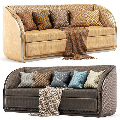 Leather Sofa 3D model