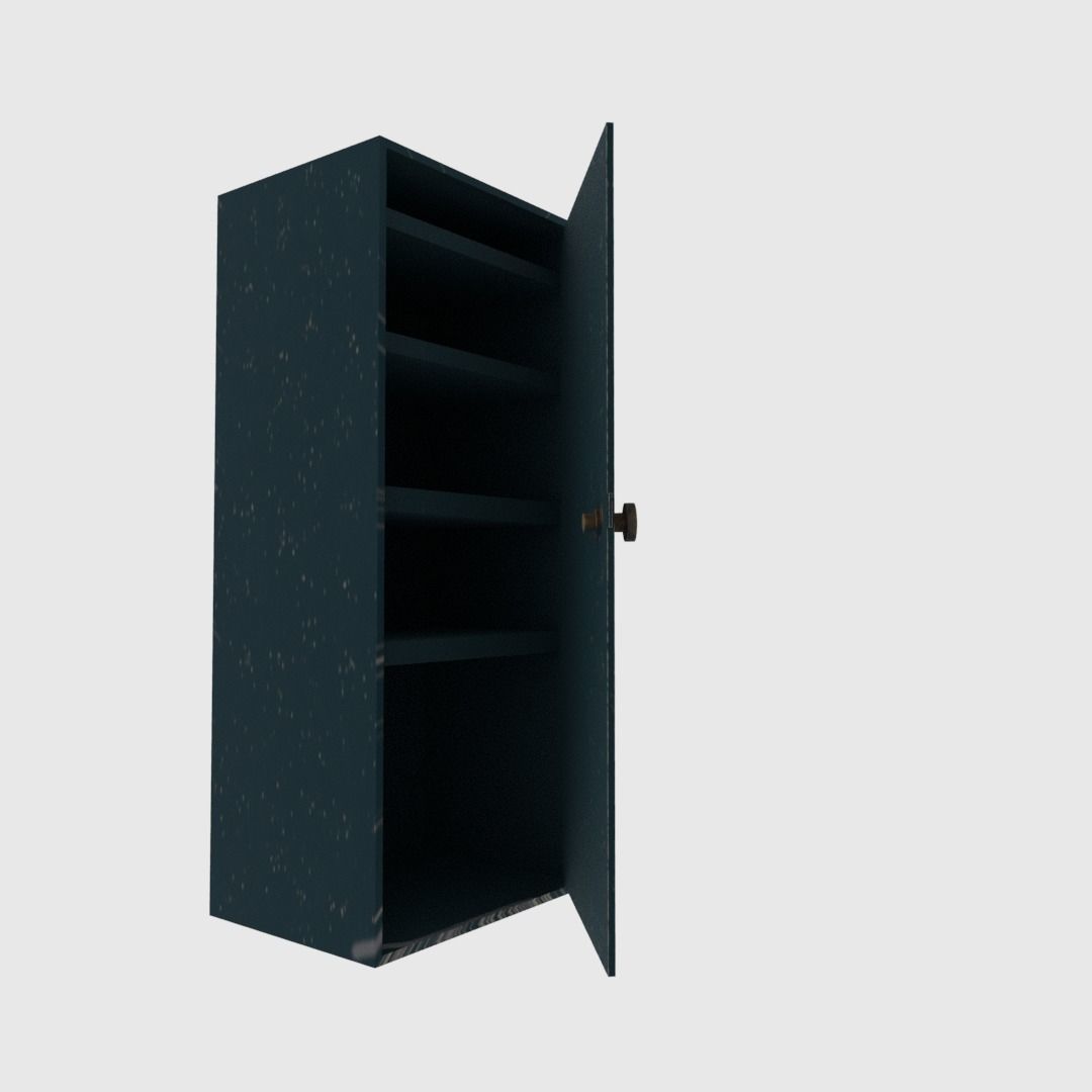 Archive cabinet Low-poly 3D model_5