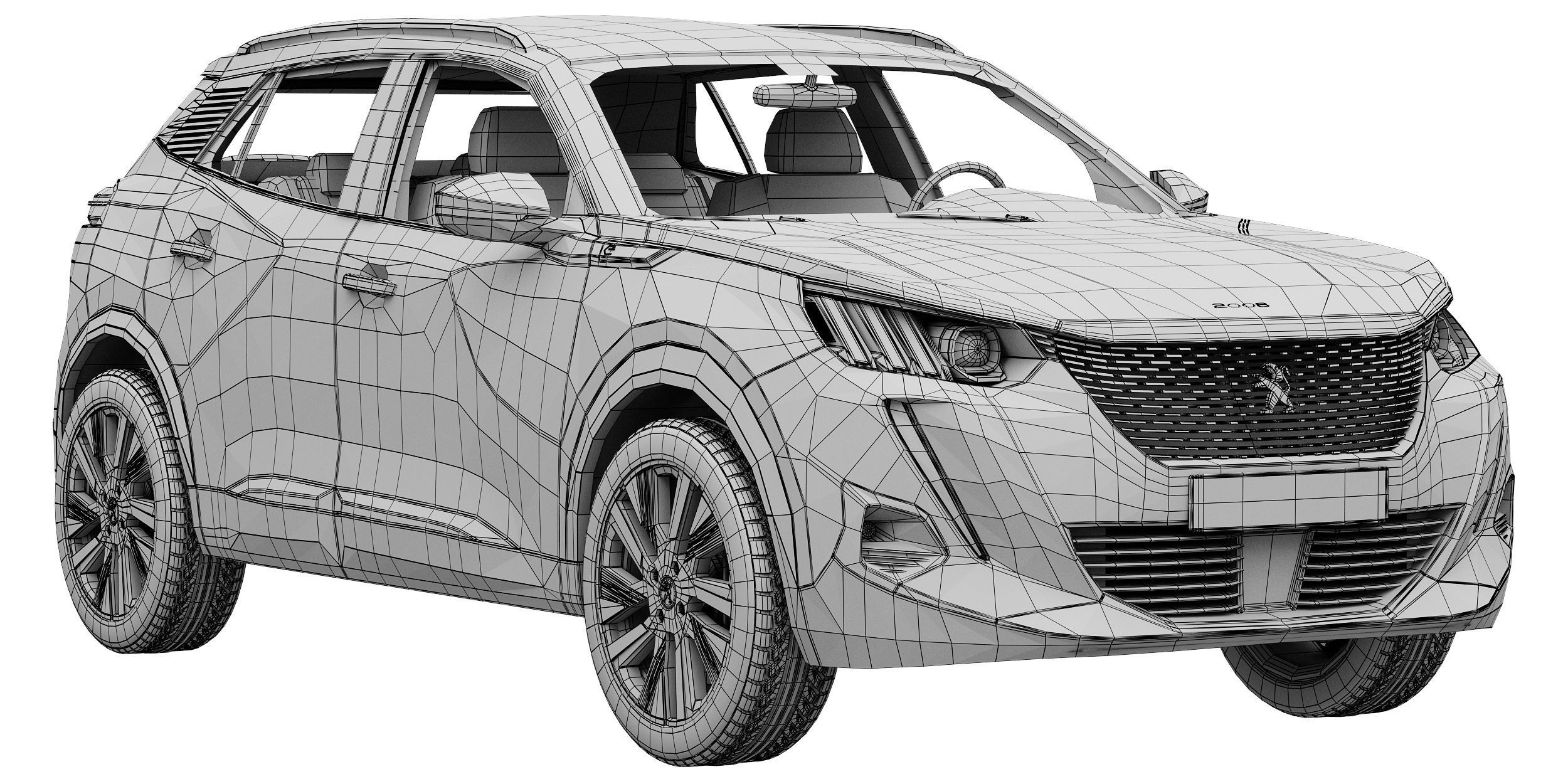 Peugeot e-2008 3D model_14