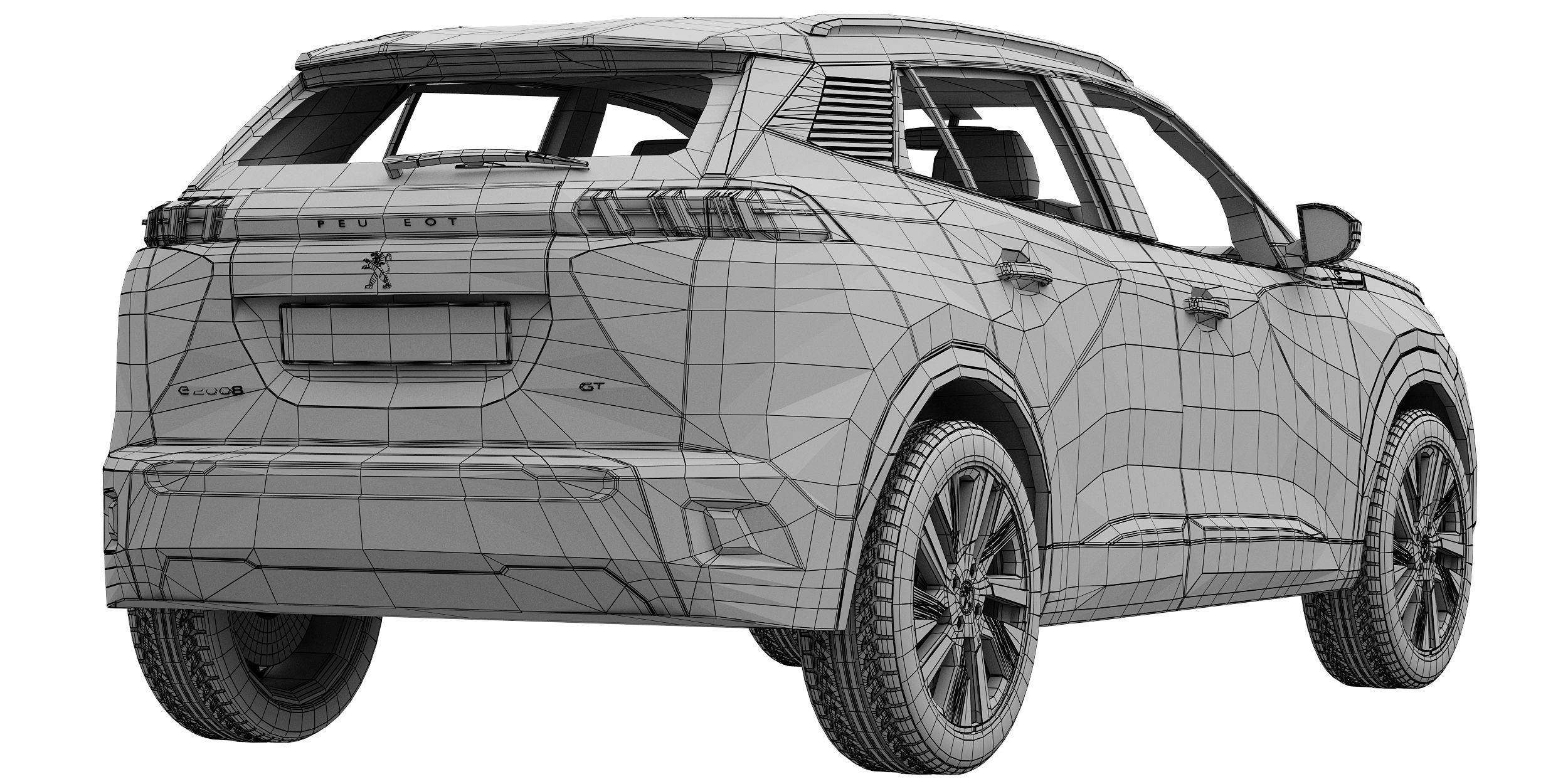 Peugeot e-2008 3D model_16