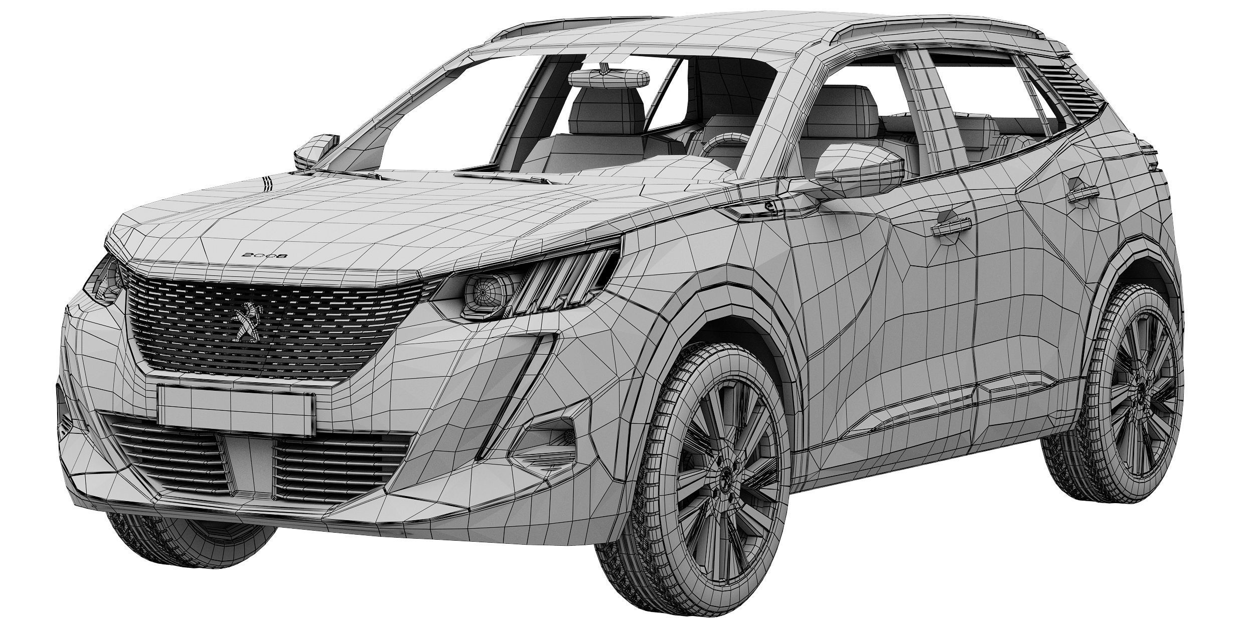 Peugeot e-2008 3D model_13