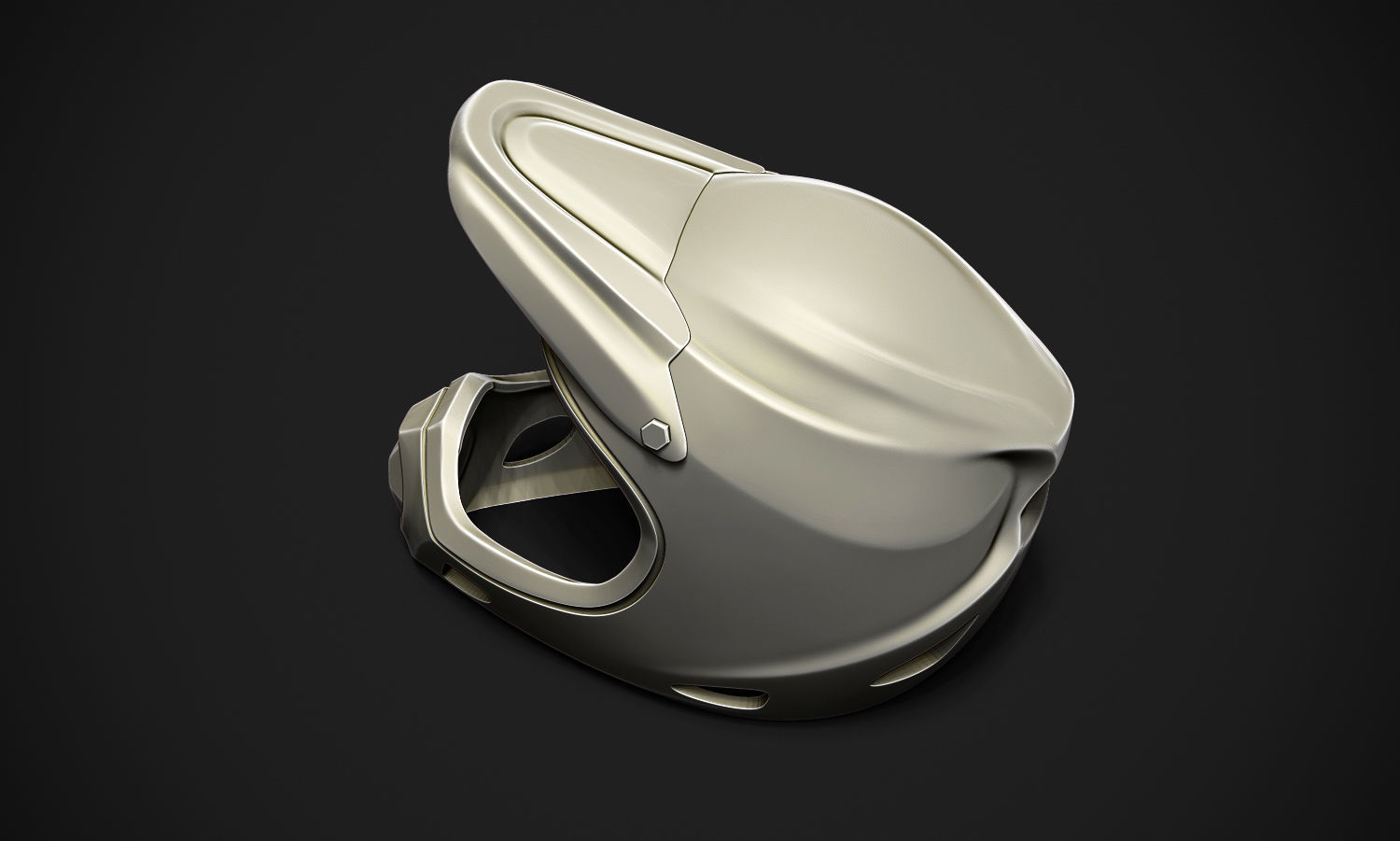 Motorcross Helmet 3D print model_2