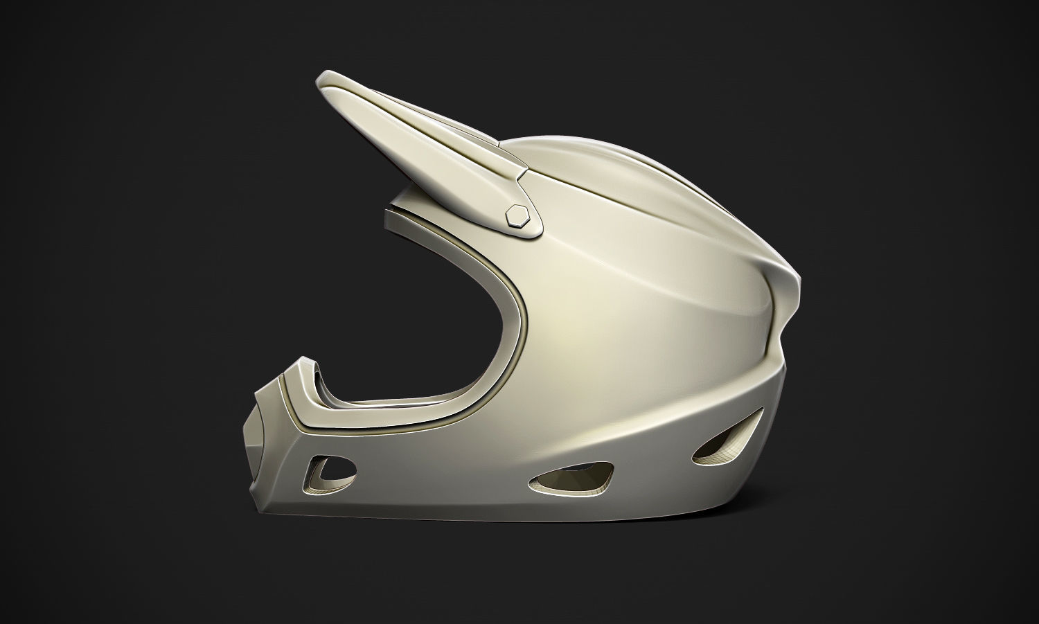 Motorcross Helmet 3D print model_1