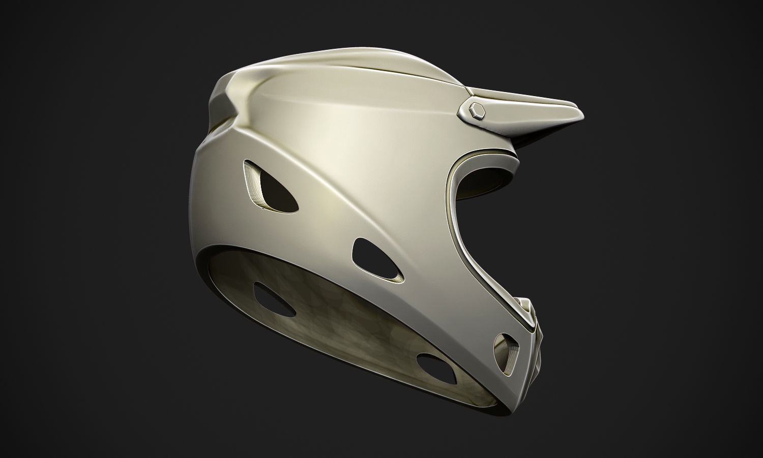 Motorcross Helmet 3D print model_6