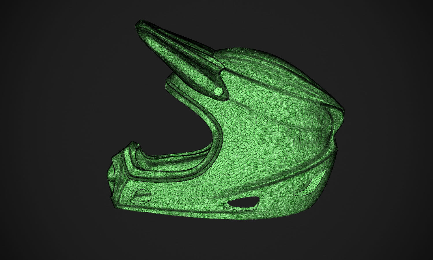 Motorcross Helmet 3D print model_9