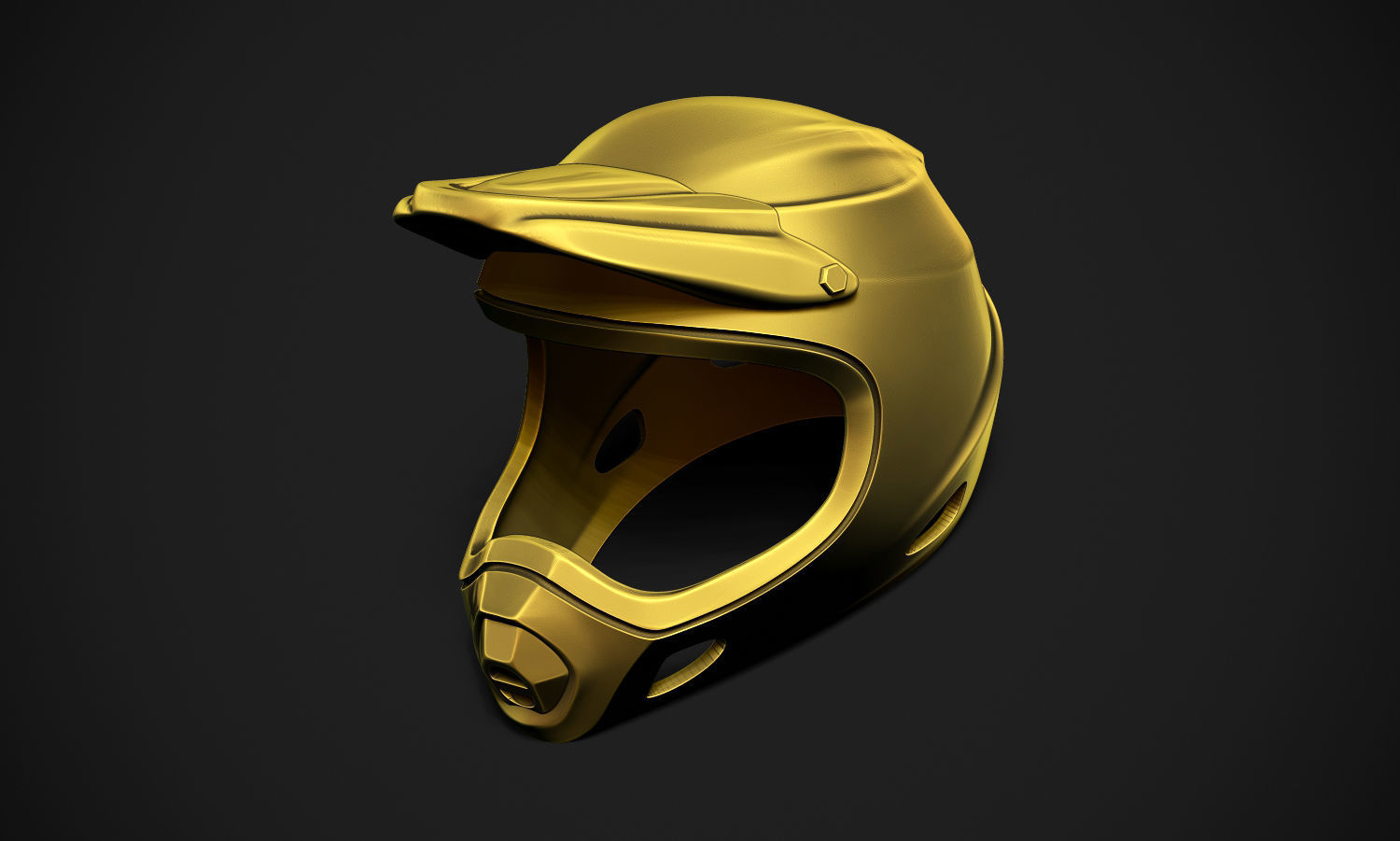 Motorcross Helmet 3D print model_8