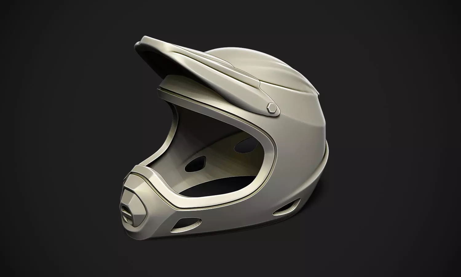 Motorcross Helmet 3D print model_0