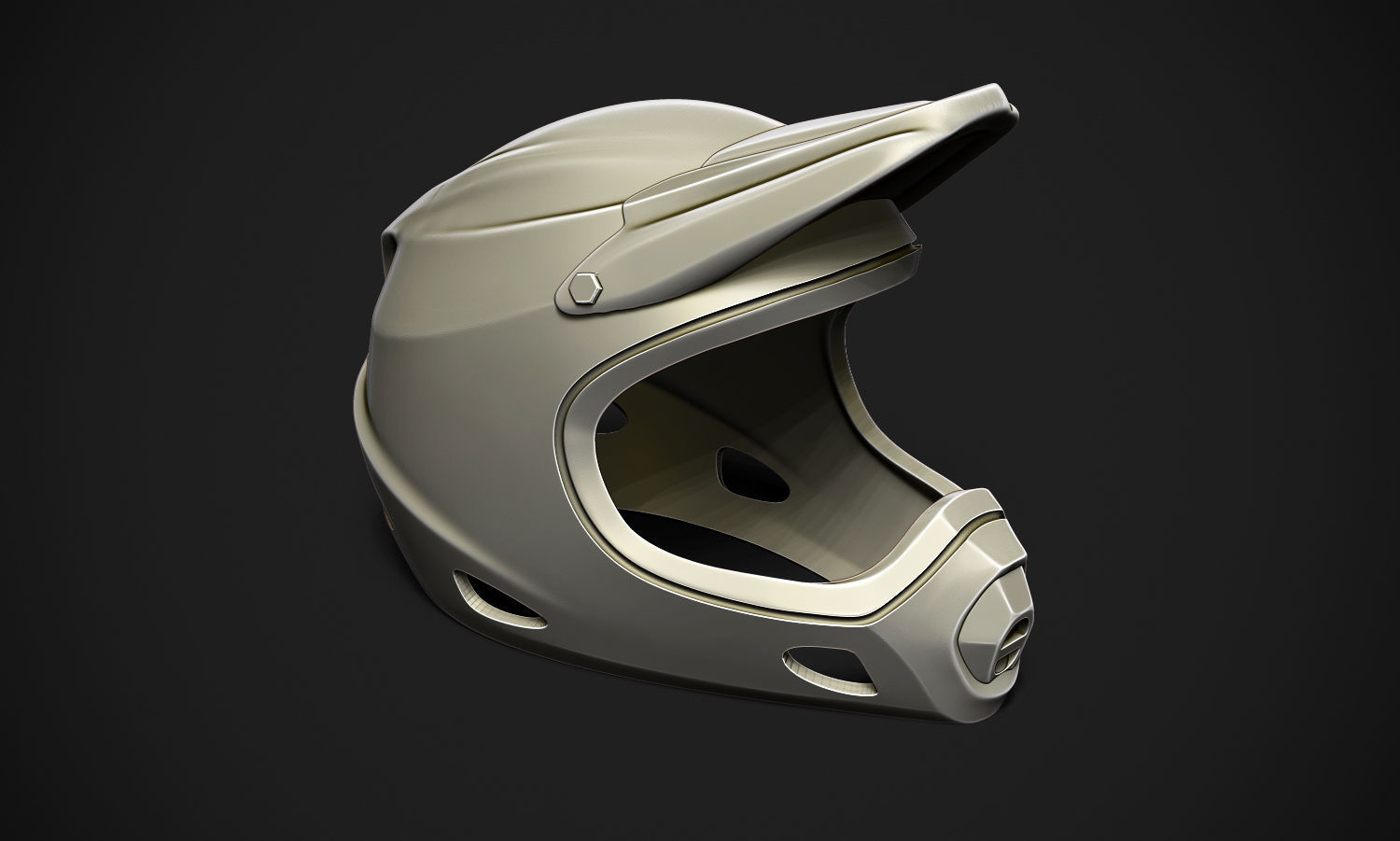 Motorcross Helmet 3D print model_5
