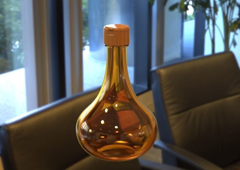 Oil Bottle 3D print model_16