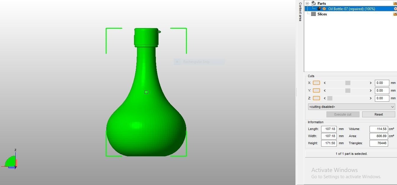 Oil Bottle 3D print model_38