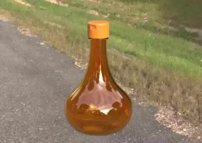 Oil Bottle 3D print model